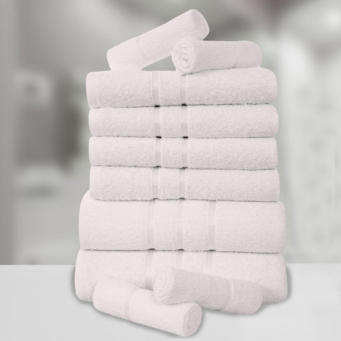 10 Piece Absorbent Cotton Towel Set